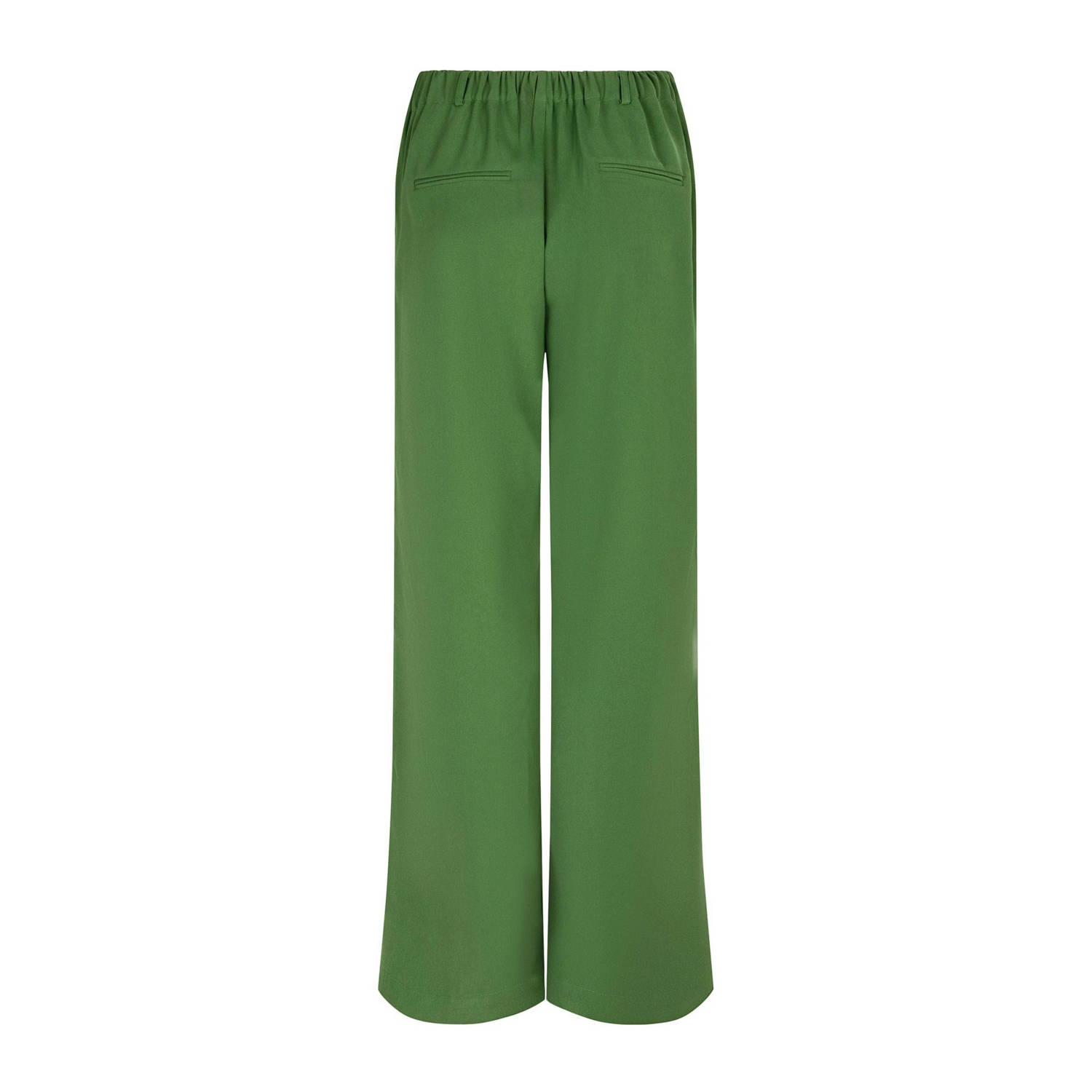 Ydence high waist wide leg pantalon Solange groen