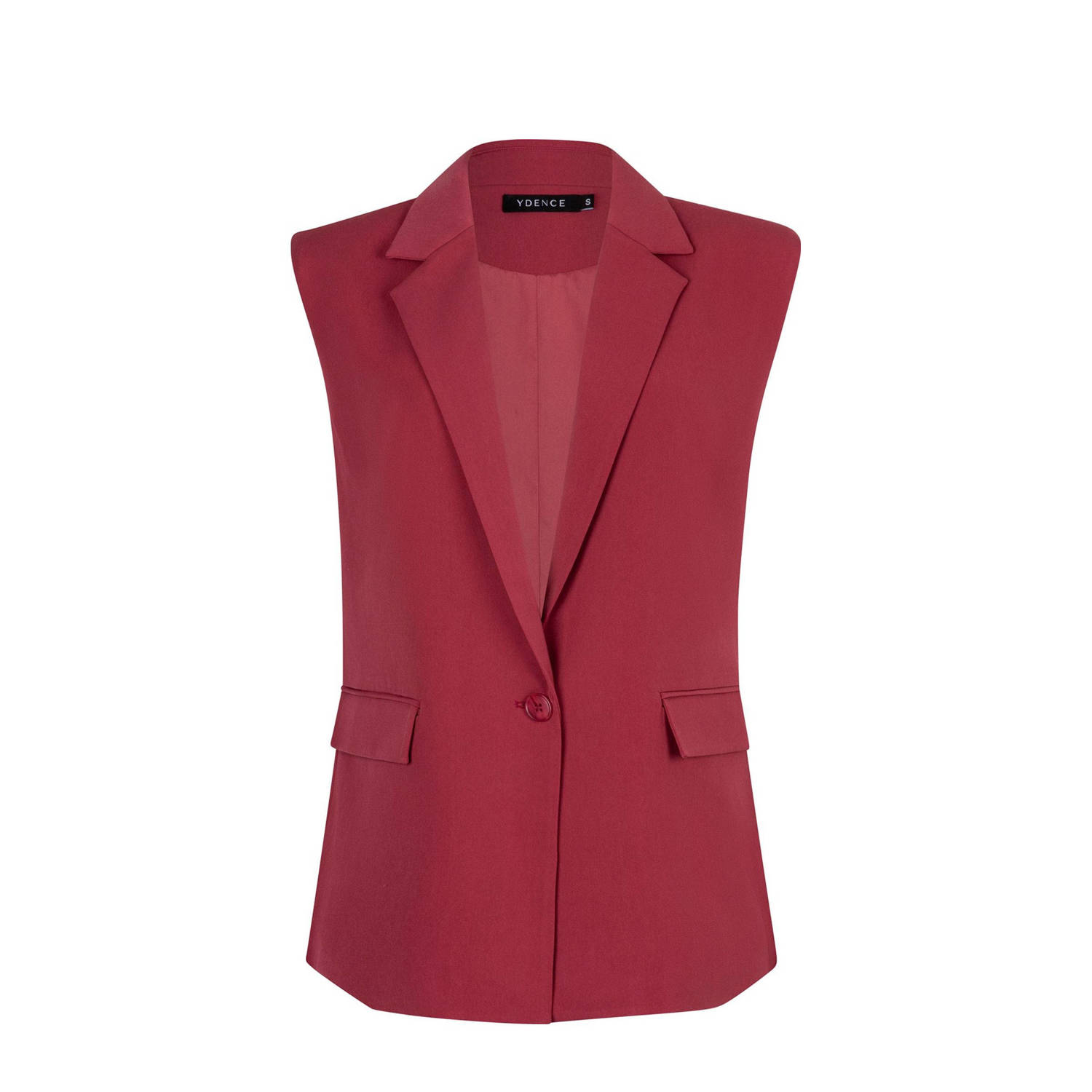 Ydence Stijlvolle Lima Gilet Red Dames