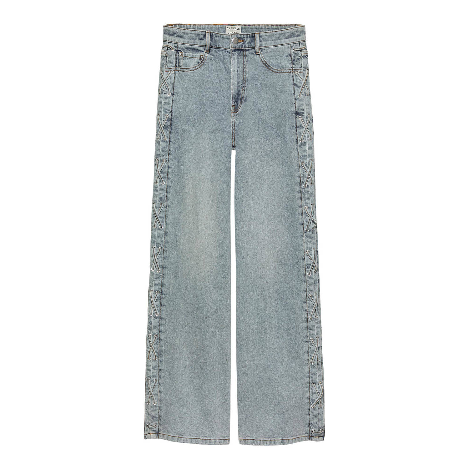 Catwalk Junkie high waist loose jeans light blue denim