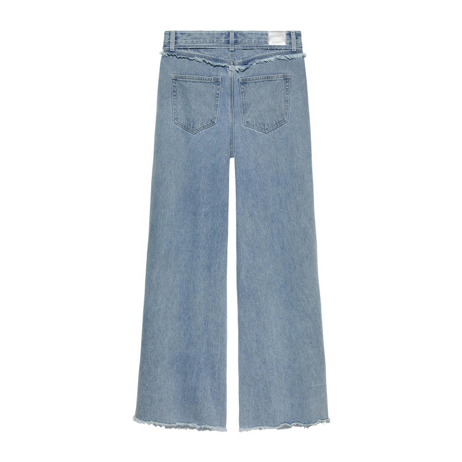 Catwalk Junkie high waist wide leg jeans medium blue denim