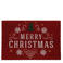 House of Seasons kerst deurmat rood (L60xB40xH1,5cm)