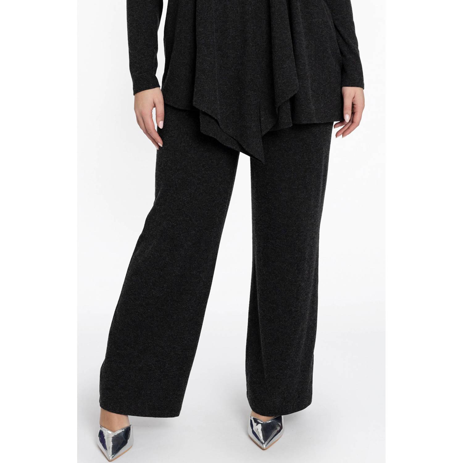 YOEK loose fit broek antraciet
