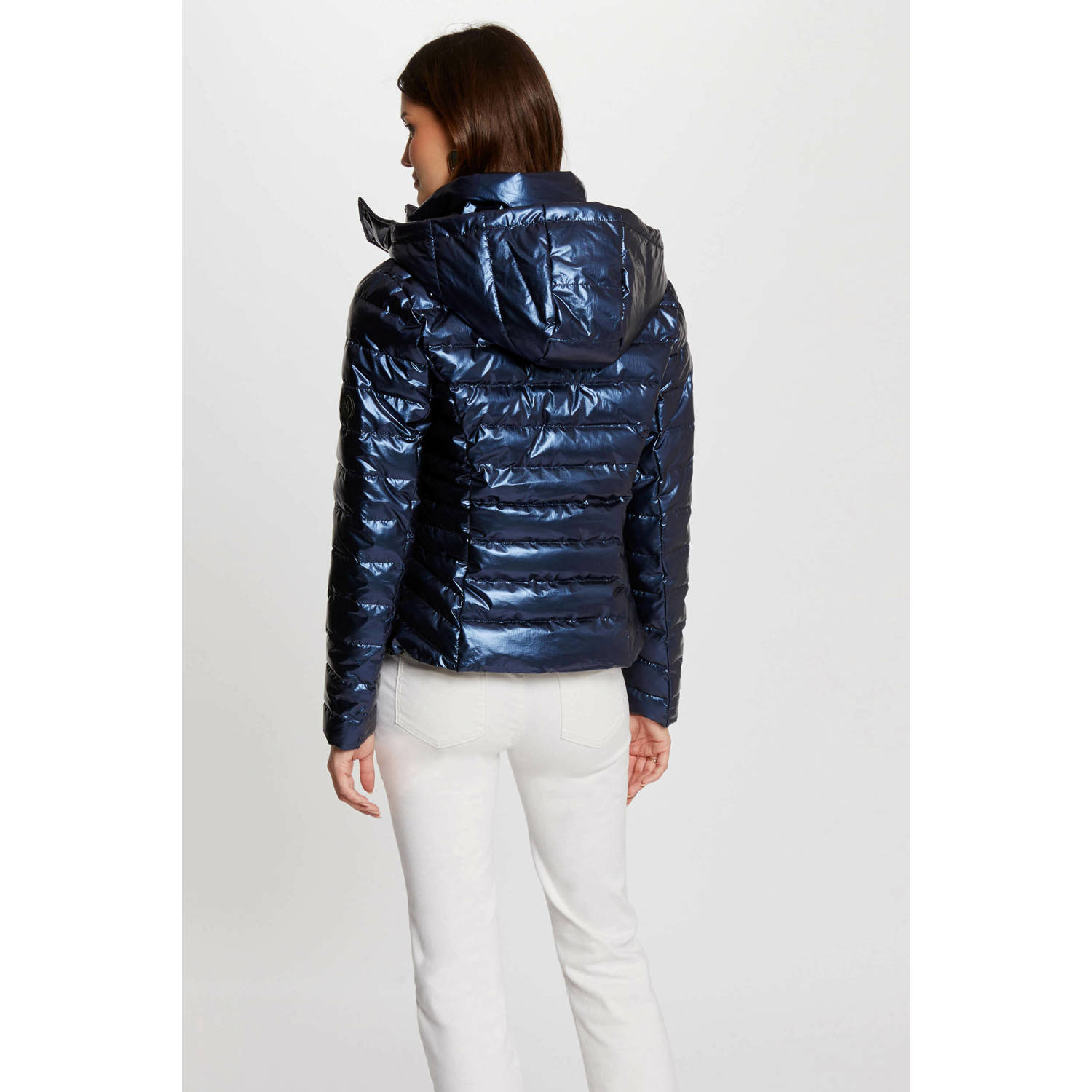 Morgan gewatteerde jas blauw
