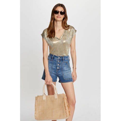 Morgan gemêleerde top beige afbeelding