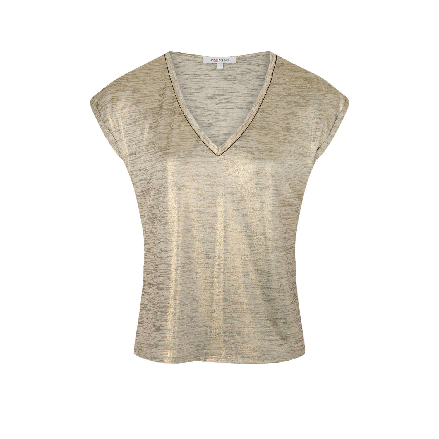 Morgan gemêleerde top beige