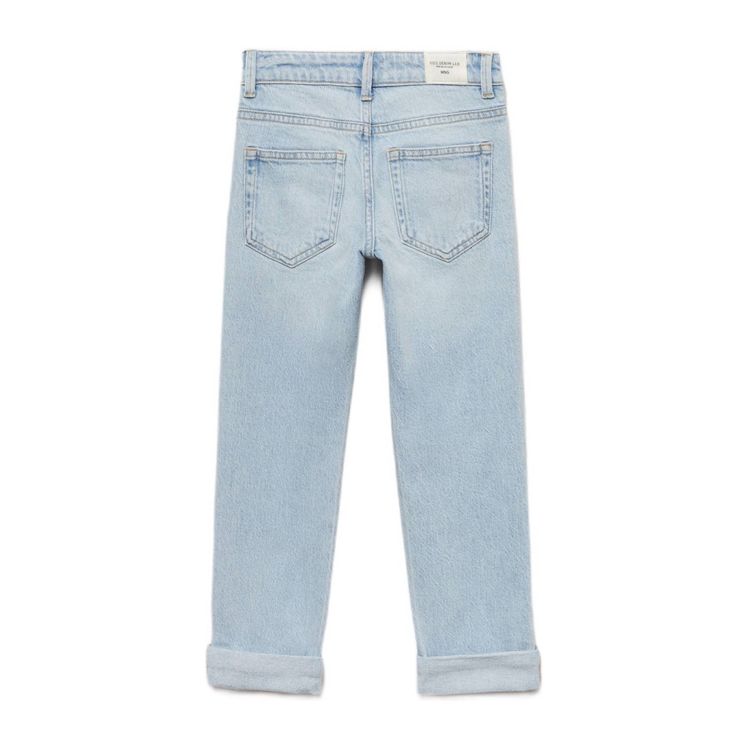 Mango Kids straight fit jeans changeant blauw