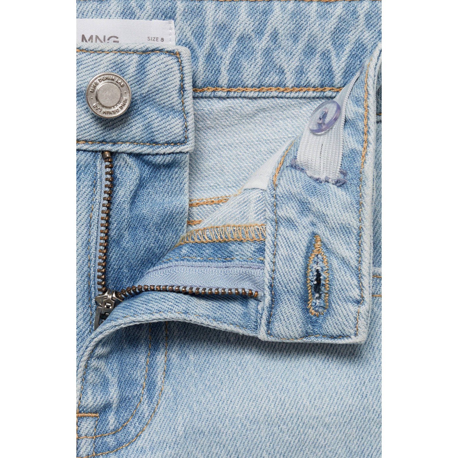 Mango Kids straight fit jeans changeant blauw