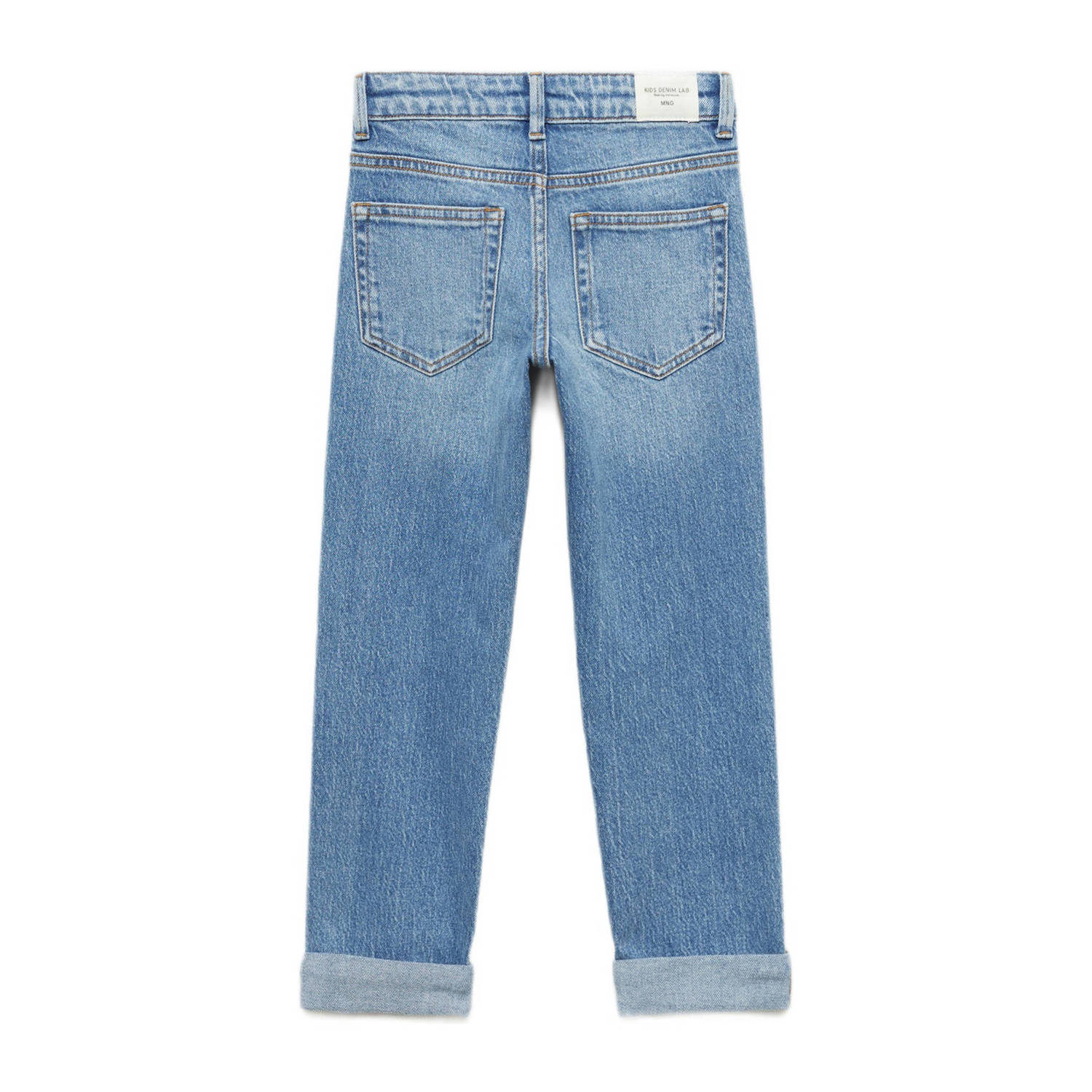 Mango Kids straight fit jeans changeant blauw