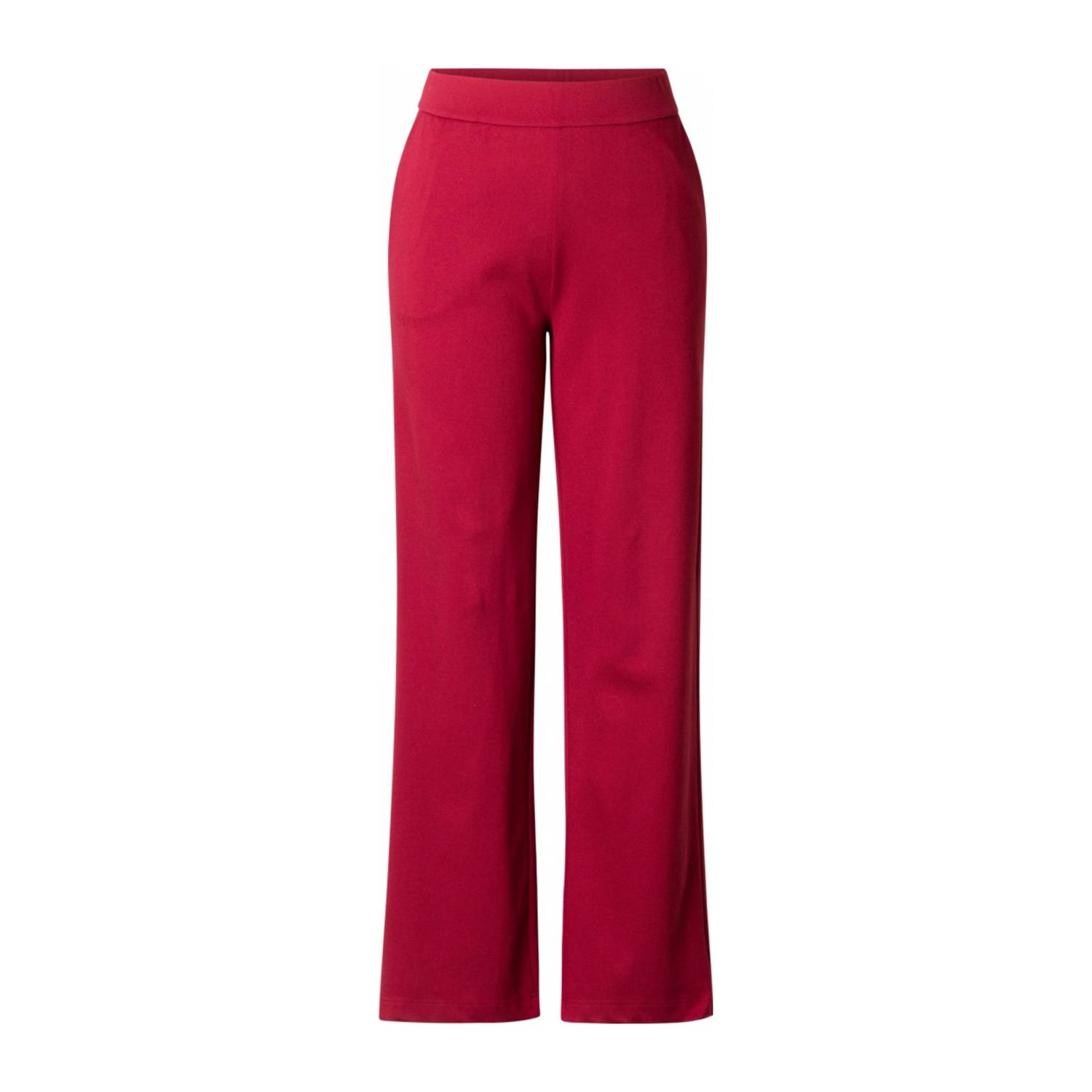 Yesta straight fit broek fuchsia