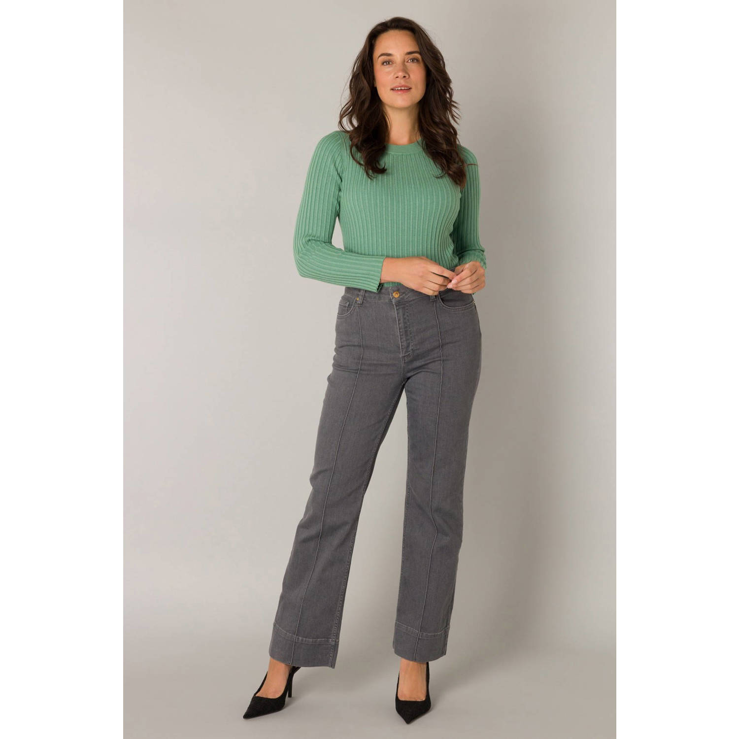 Yest straight leg jeans grey denim