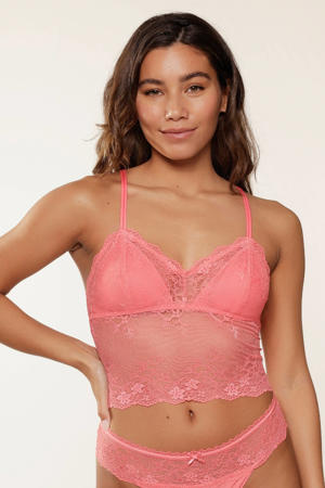 longline bralette Daily koraalrood