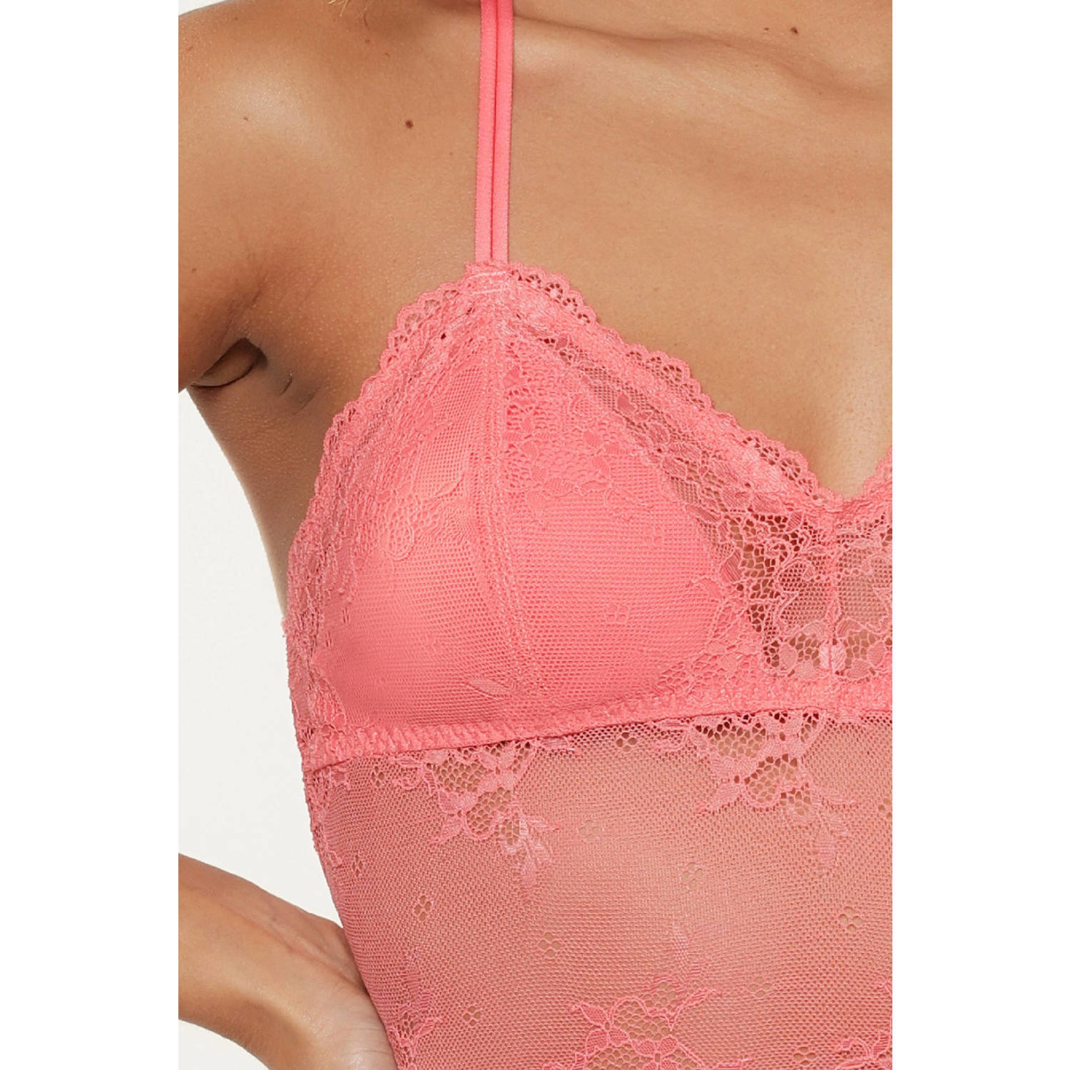 LingaDore longline bralette Daily koraalrood