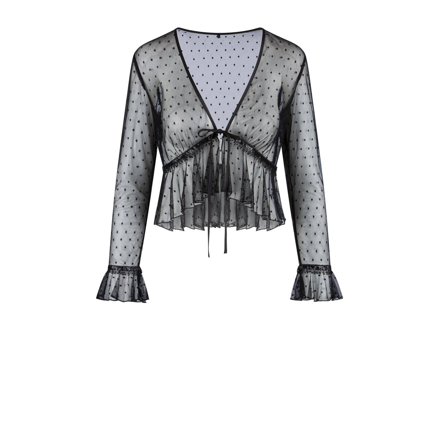 LingaDore mesh bolero zwart