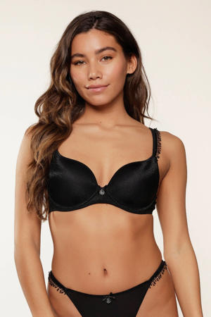 voorgevormde beugelbh Sparkle met lurex zwart