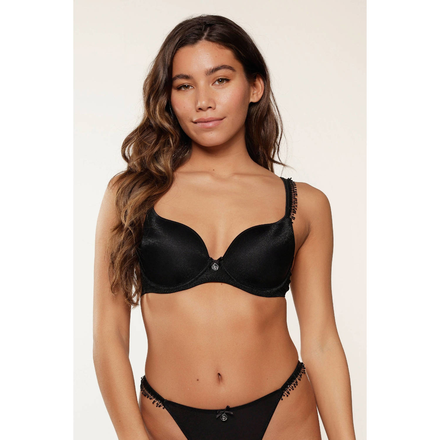 LingaDore voorgevormde beugelbh Sparkle met lurex zwart