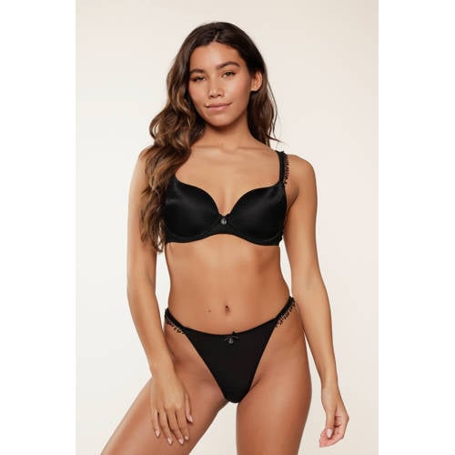LingaDore string Sparkle met lurex zwart afbeelding