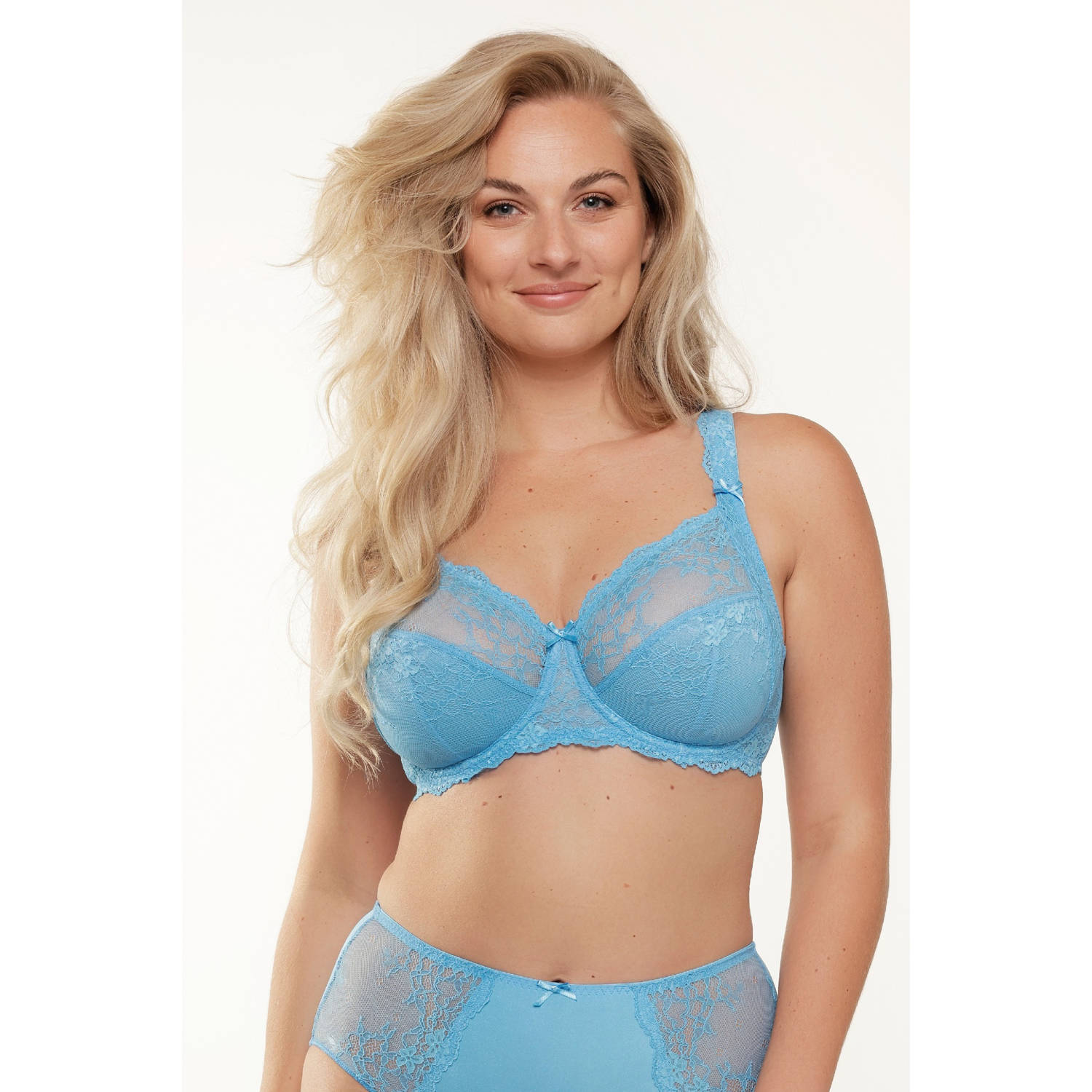 LingaDore niet-voorgevormde beugelbh Daily Full Coverage Lace blauw