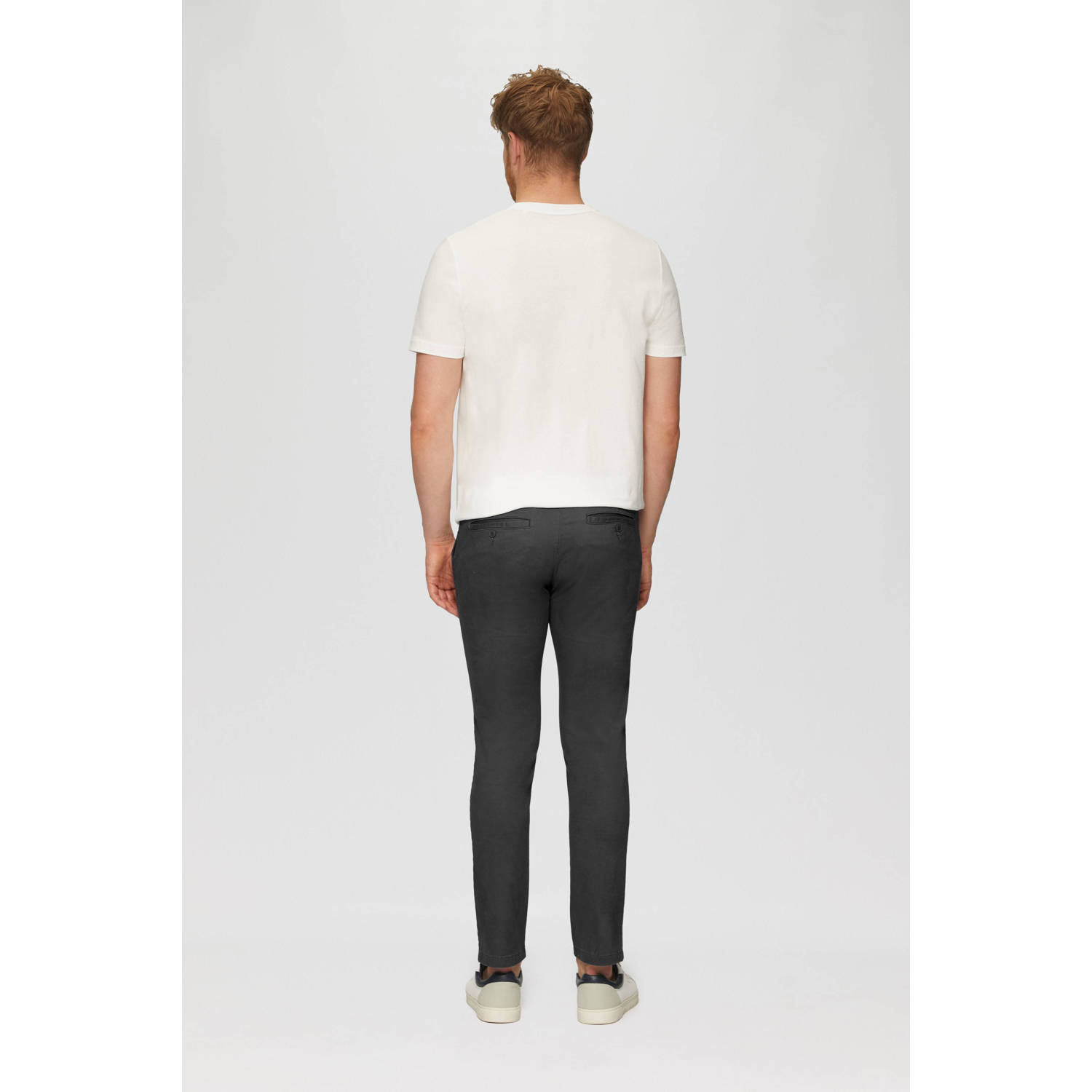 s.Oliver slim fit chino antraciet