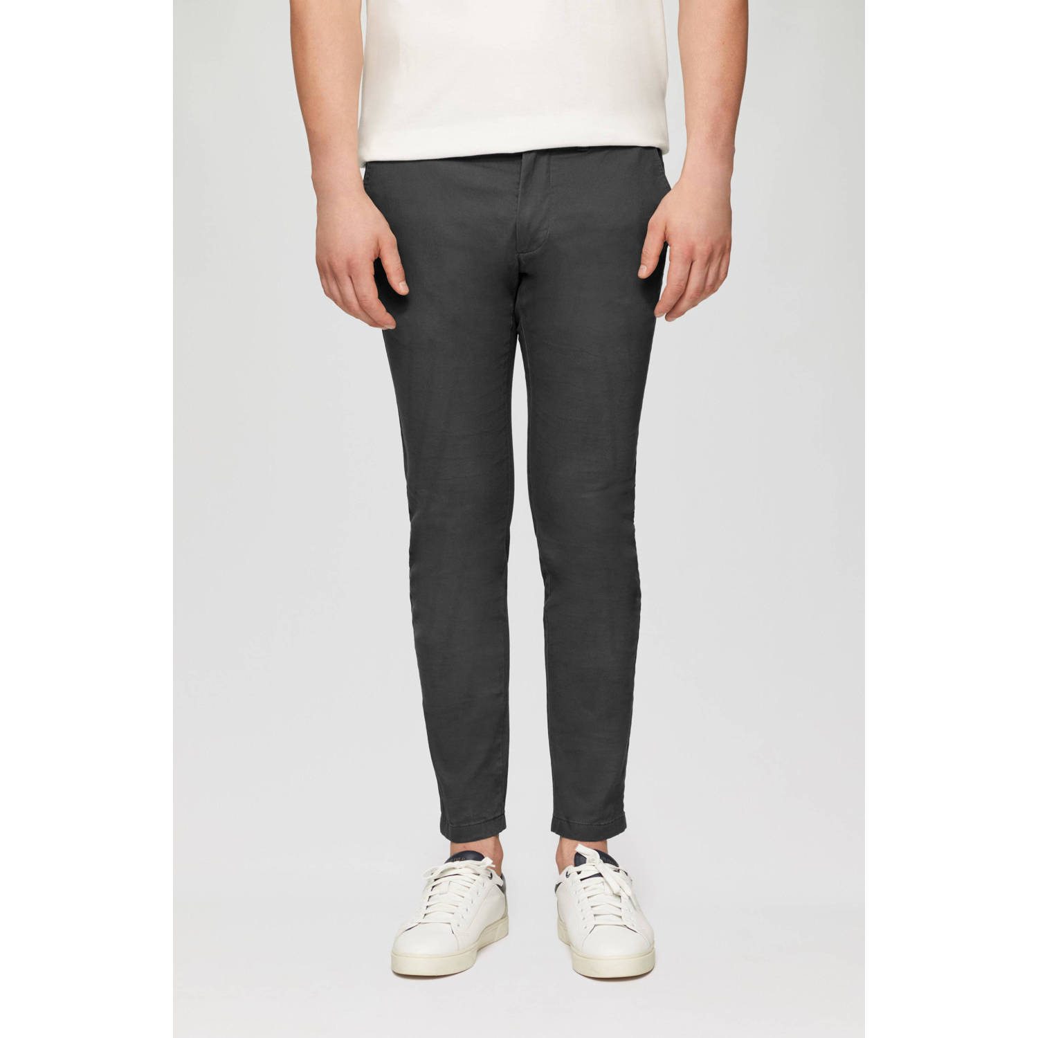 s.Oliver slim fit chino antraciet