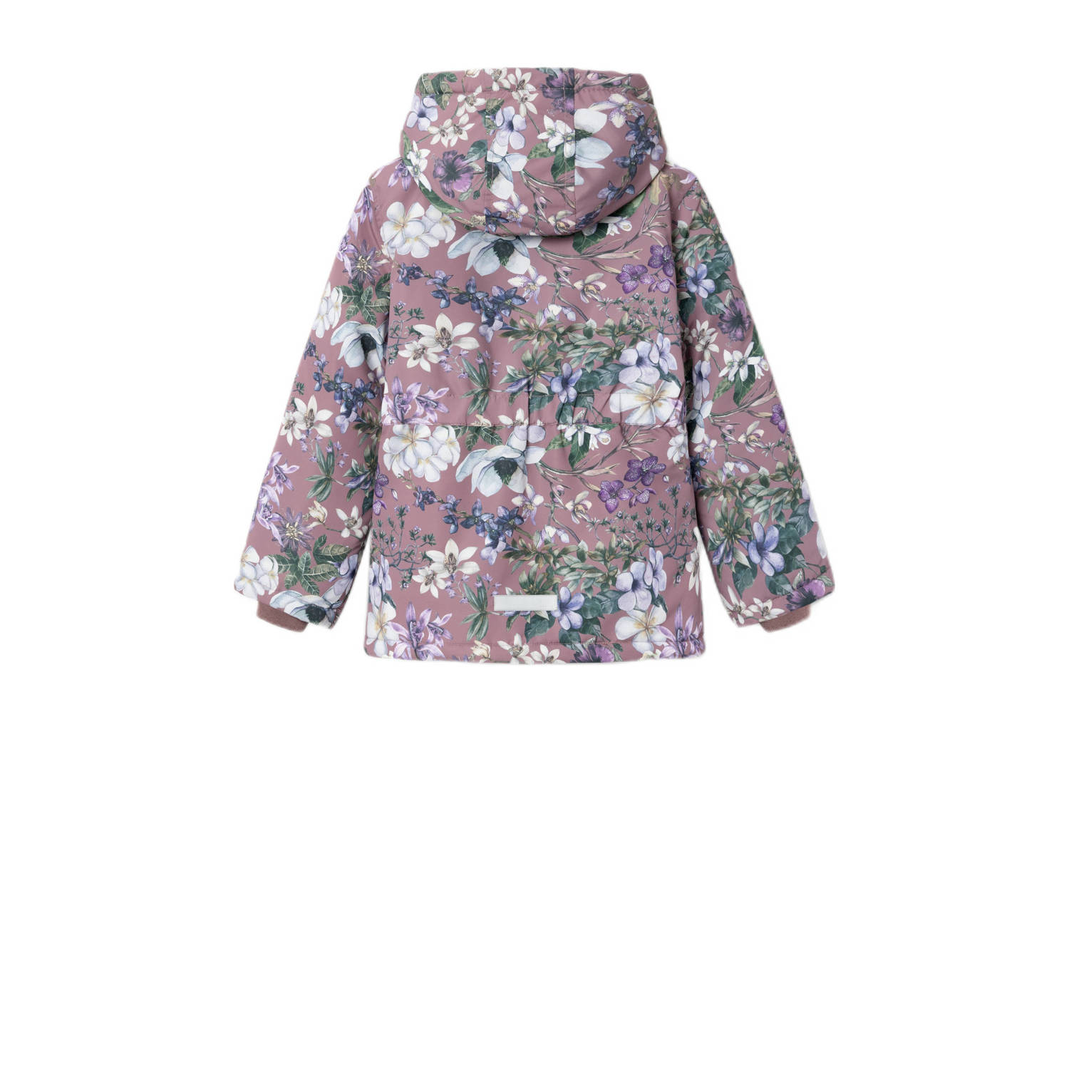 NAME IT KIDS gebloemde tussenjas NKFMAXI lila multicolor