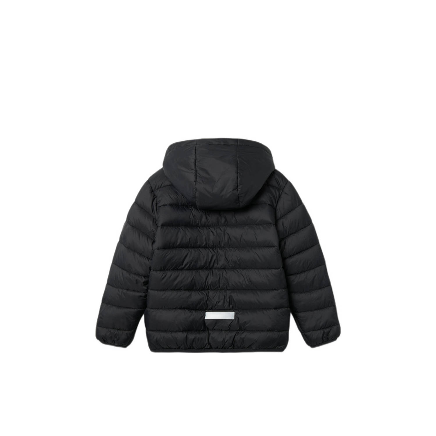 NAME IT KIDS gewatteerde winterjas NKMMONAY zwart