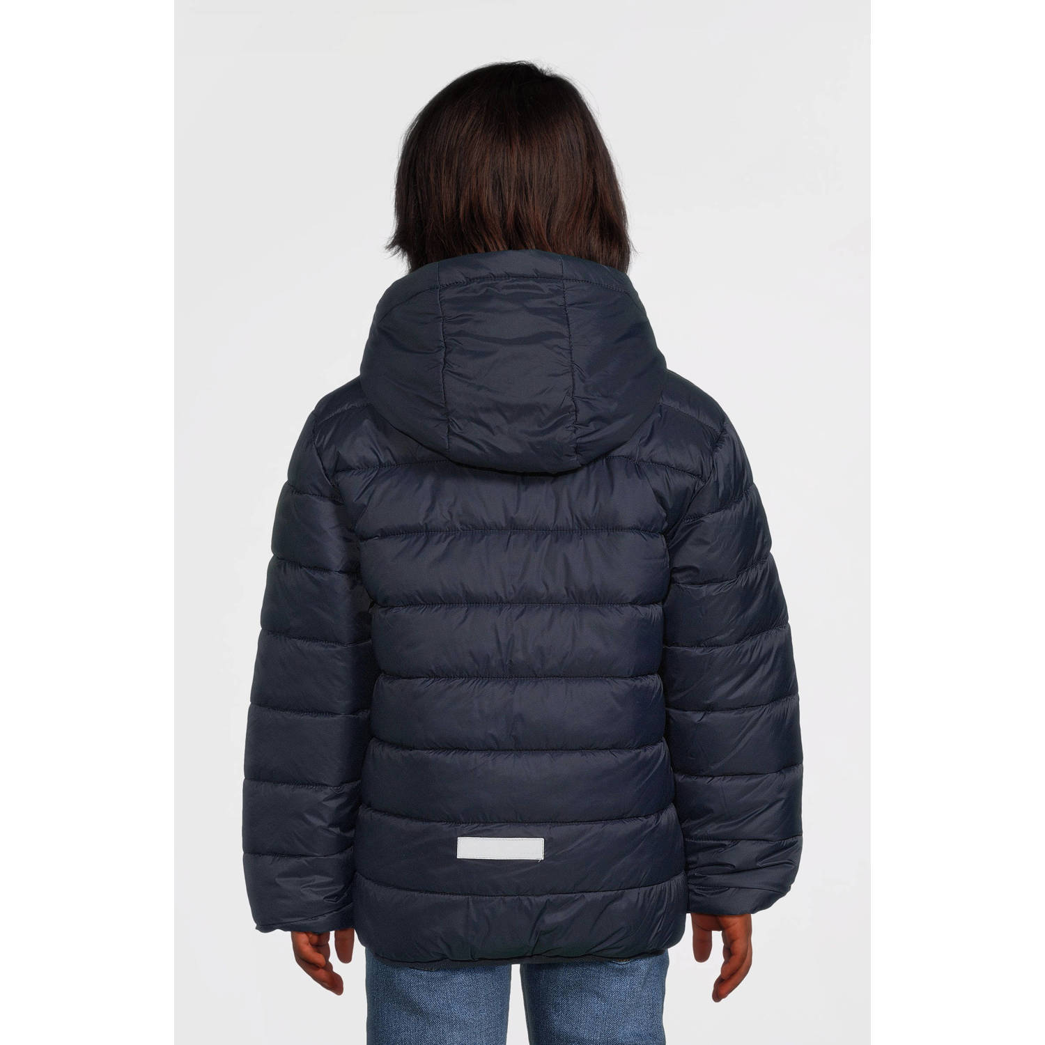 NAME IT KIDS gewatteerde winterjas NKMMONAY donkerblauw