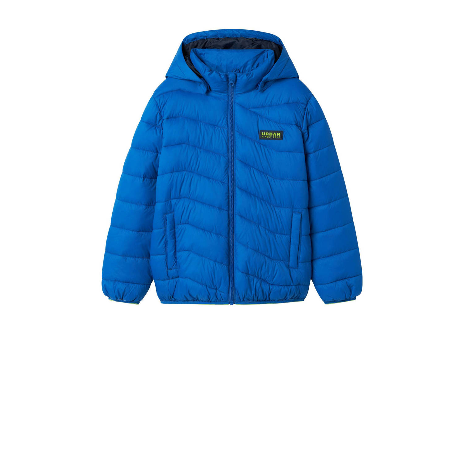 NAME IT KIDS gewatteerde winterjas NKMMONAY hardblauw