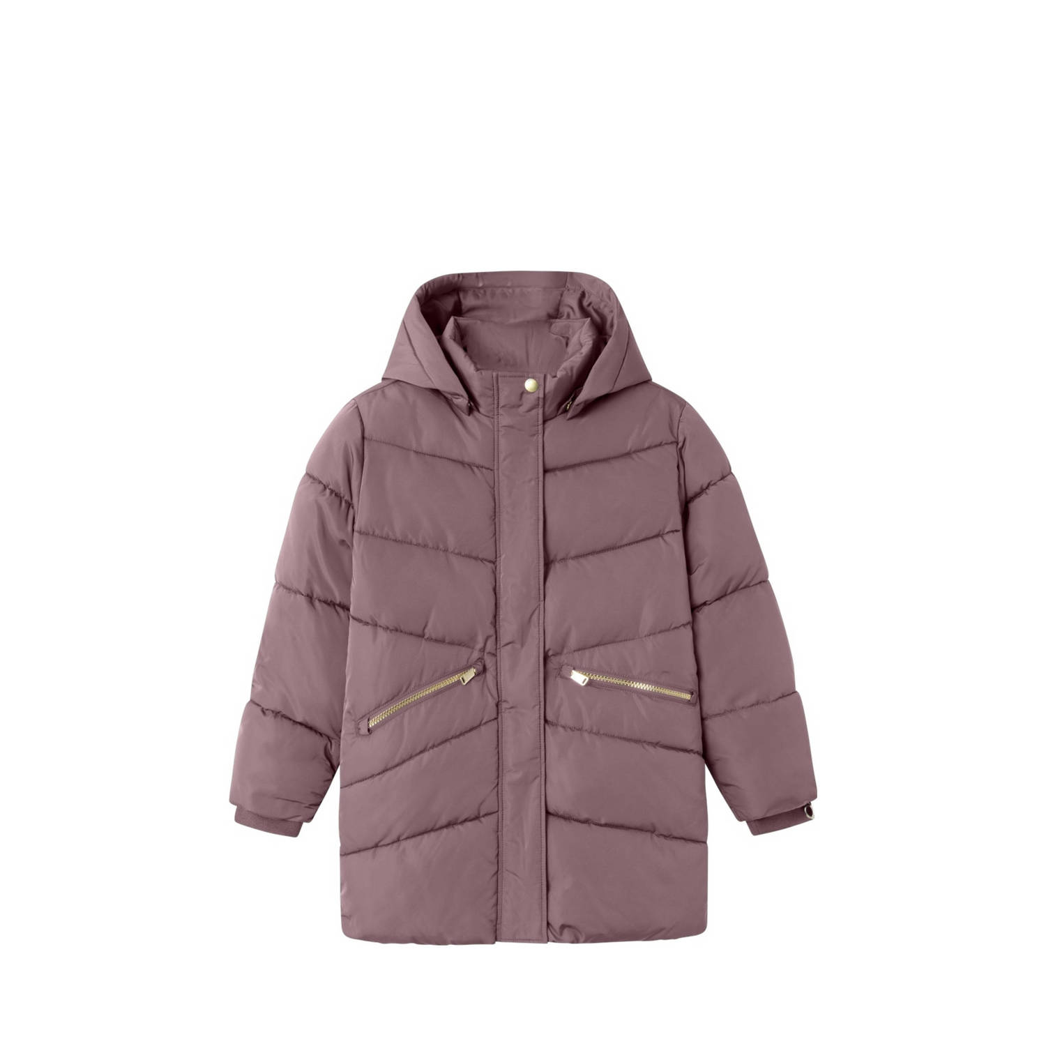 NAME IT KIDS gewatteerde winterjas NKFMEMO mauve