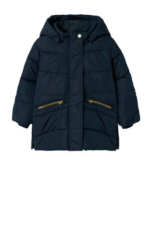 gewatteerde winterjas NMFMEMO donkerblauw