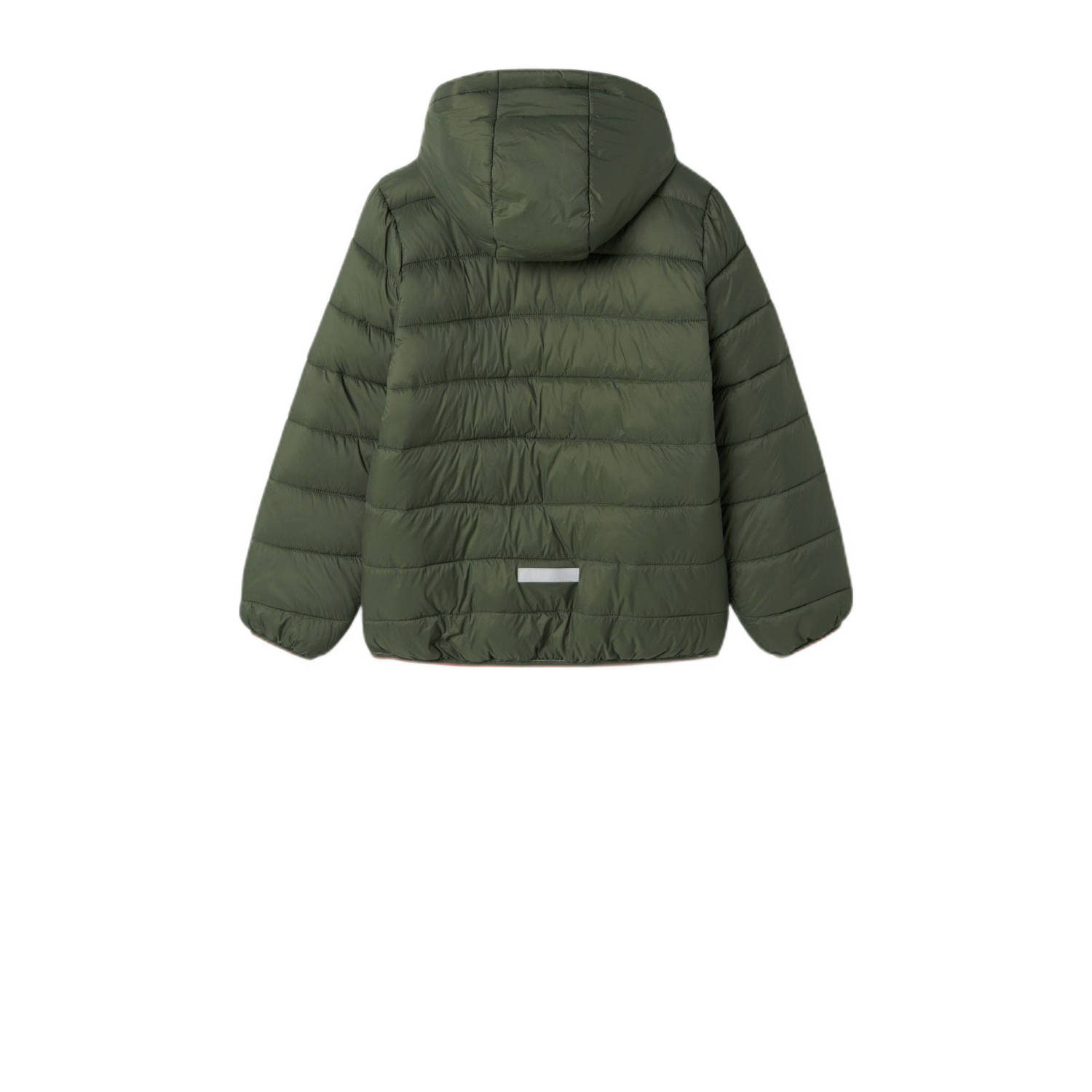 NAME IT KIDS gewatteerde winterjas NKMMONAY groen