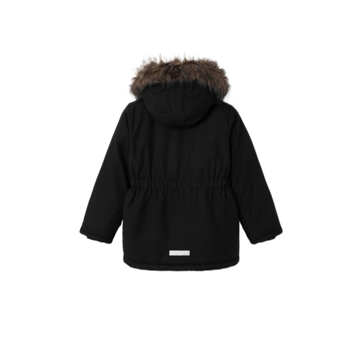 NAME IT KIDS gewatteerde winterjas NKFMASTER zwart