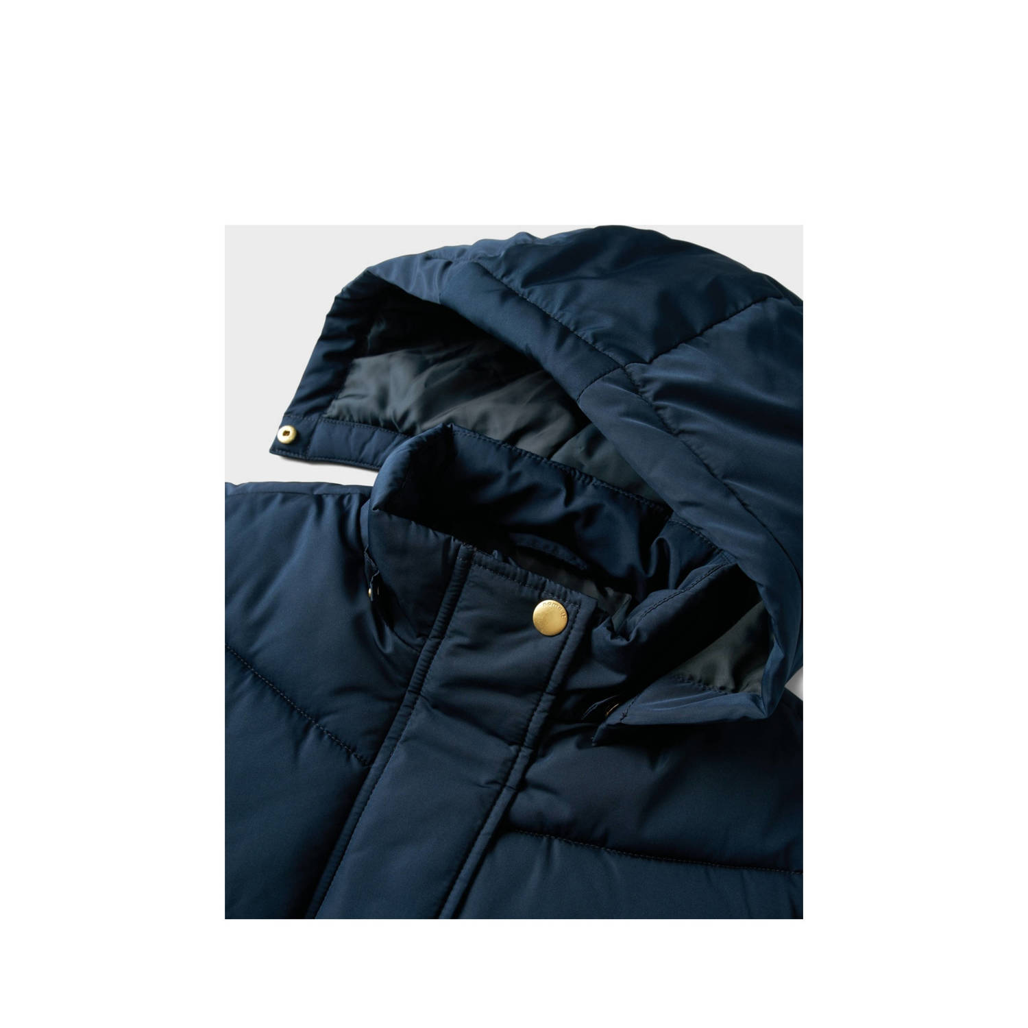 NAME IT KIDS gewatteerde winterjas NKFMEMO donkerblauw