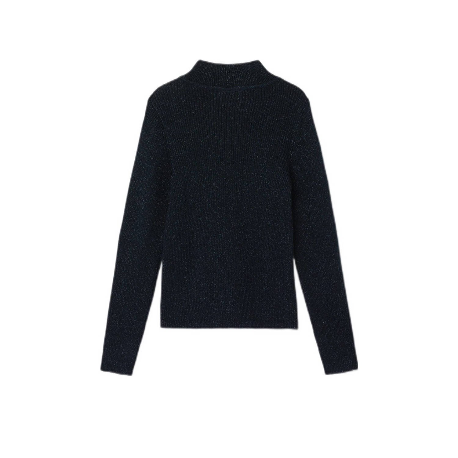 NAME IT KIDS top NKFPRIAGLITTER met glitters donkerblauw