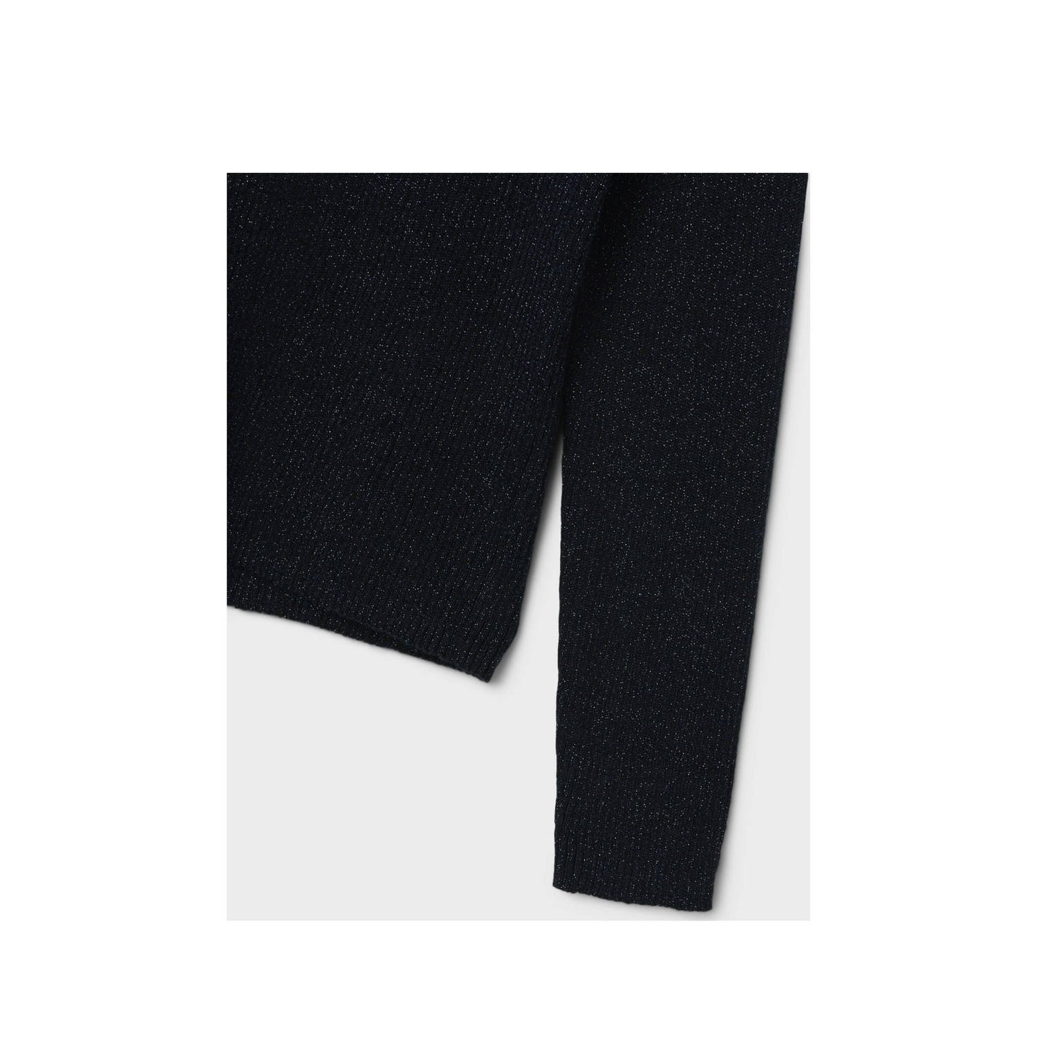 NAME IT KIDS top NKFPRIAGLITTER met glitters donkerblauw