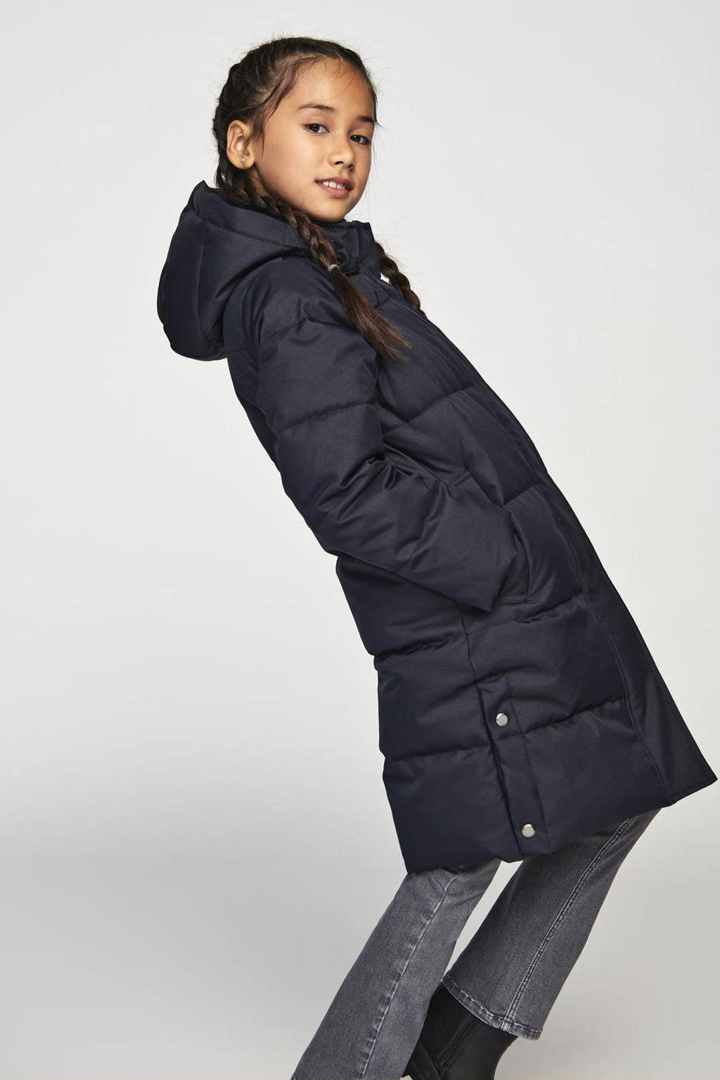 KIDS ONLY GIRL gewatteerde winterjas KOGIRENE donkerblauw