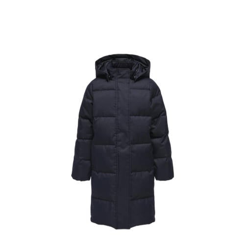 KIDS ONLY GIRL gewatteerde winterjas KOGIRENE donkerblauw afbeelding