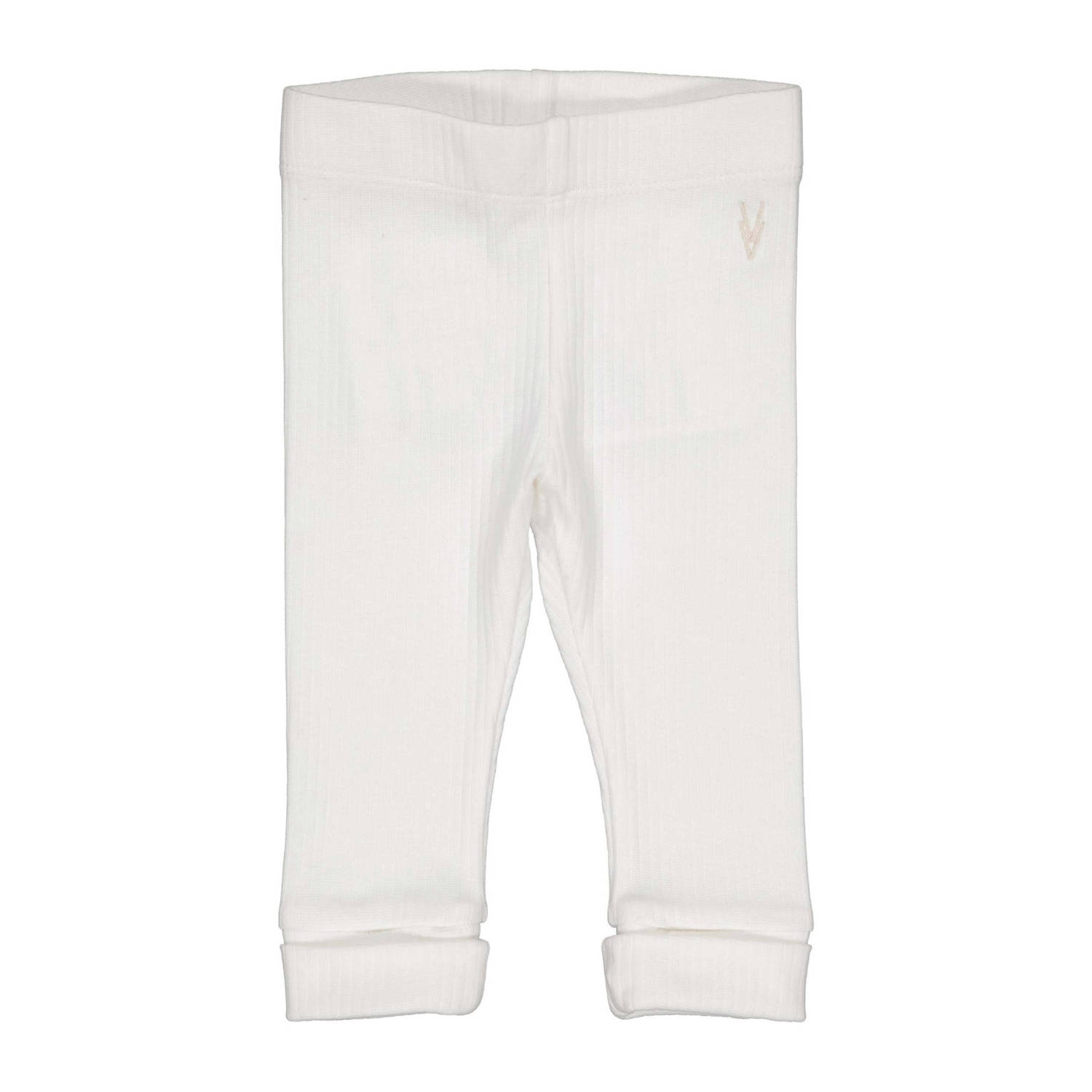 LEVV baby regular fit broek LNOENOS Wit Meisjes Stretchkatoen Effen 44