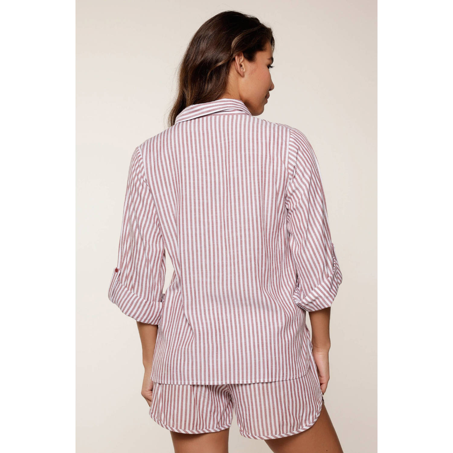 LingaDore shortama donkerrood wit
