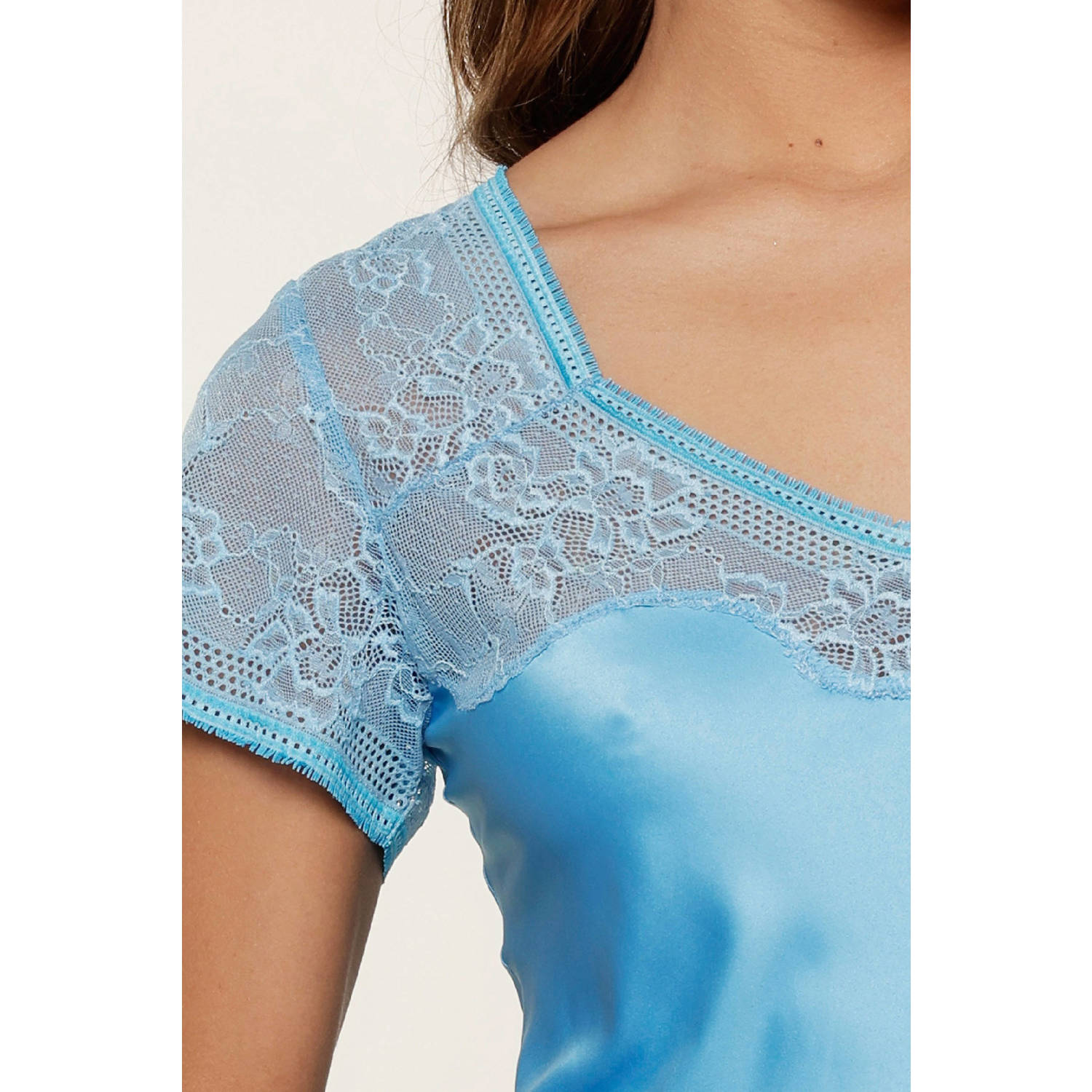 LingaDore satijnen nachthemd blauw