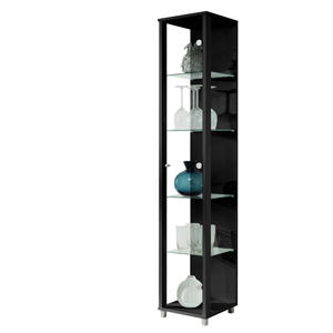 vitrinekast Lucero Basic - zwart