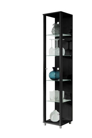 vitrinekast Lucero Basic - zwart