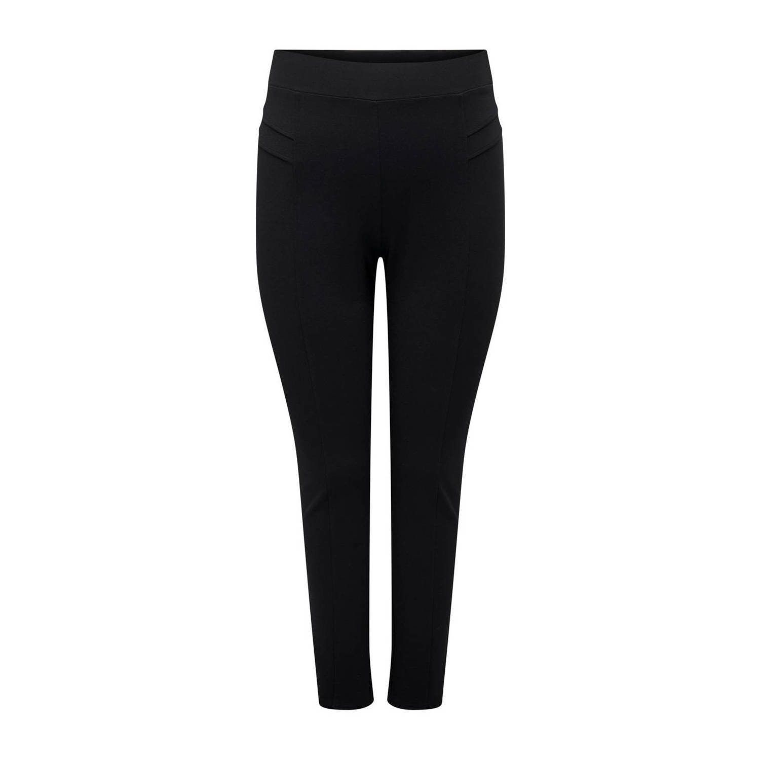 Only Carmakoma Zwarte Stitch Legging Broek Black Dames