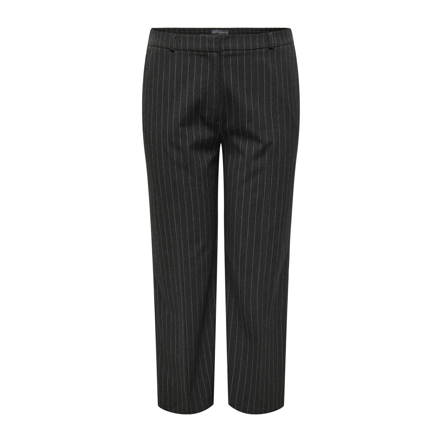 ONLY CARMAKOMA straight fit broek met krijtstreep
