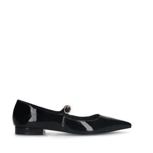 lak loafers zwart