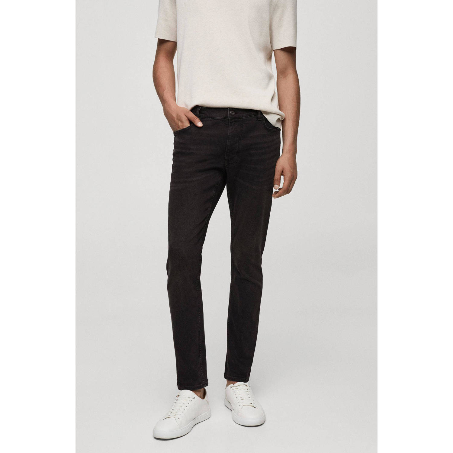 Mango Man slim fit jeans black denim