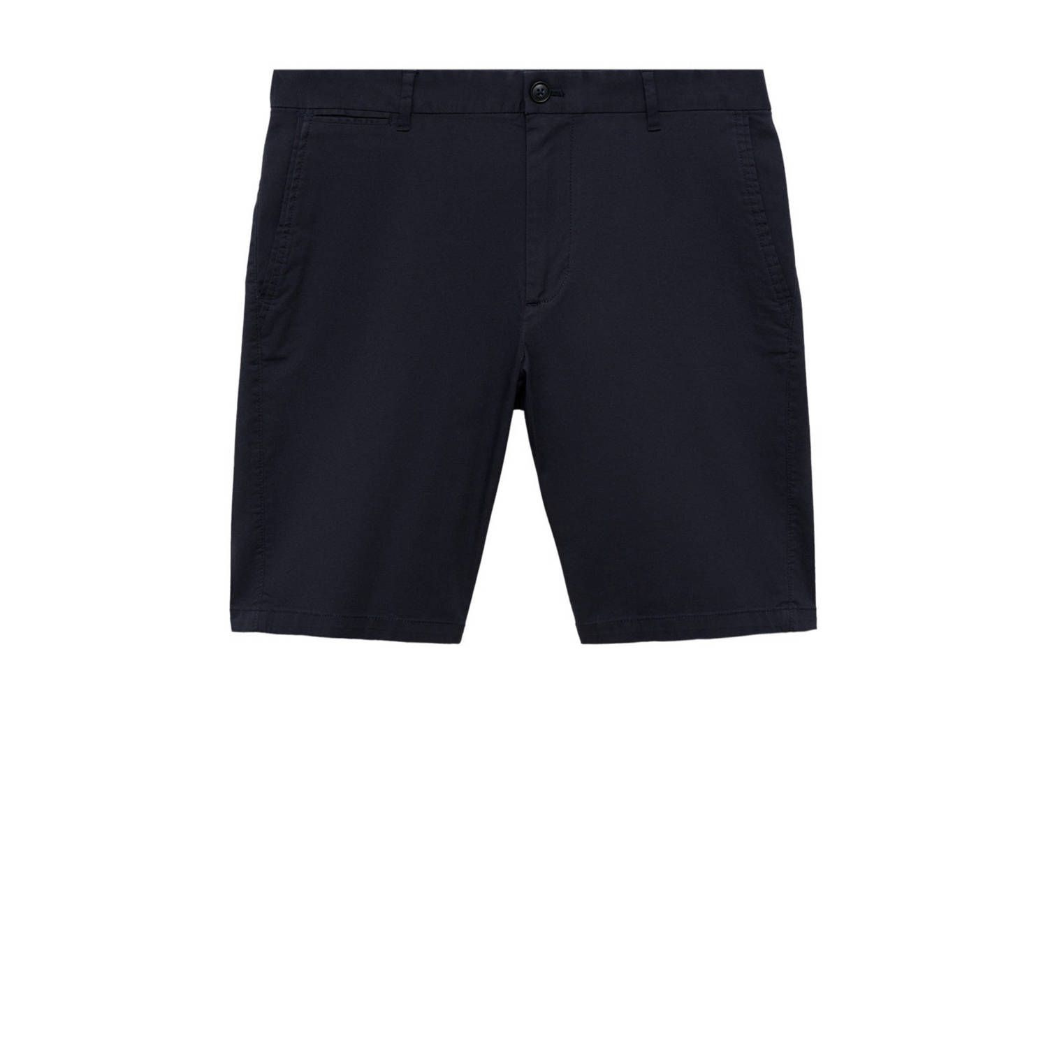 Mango Man slim fit short donkerblauw