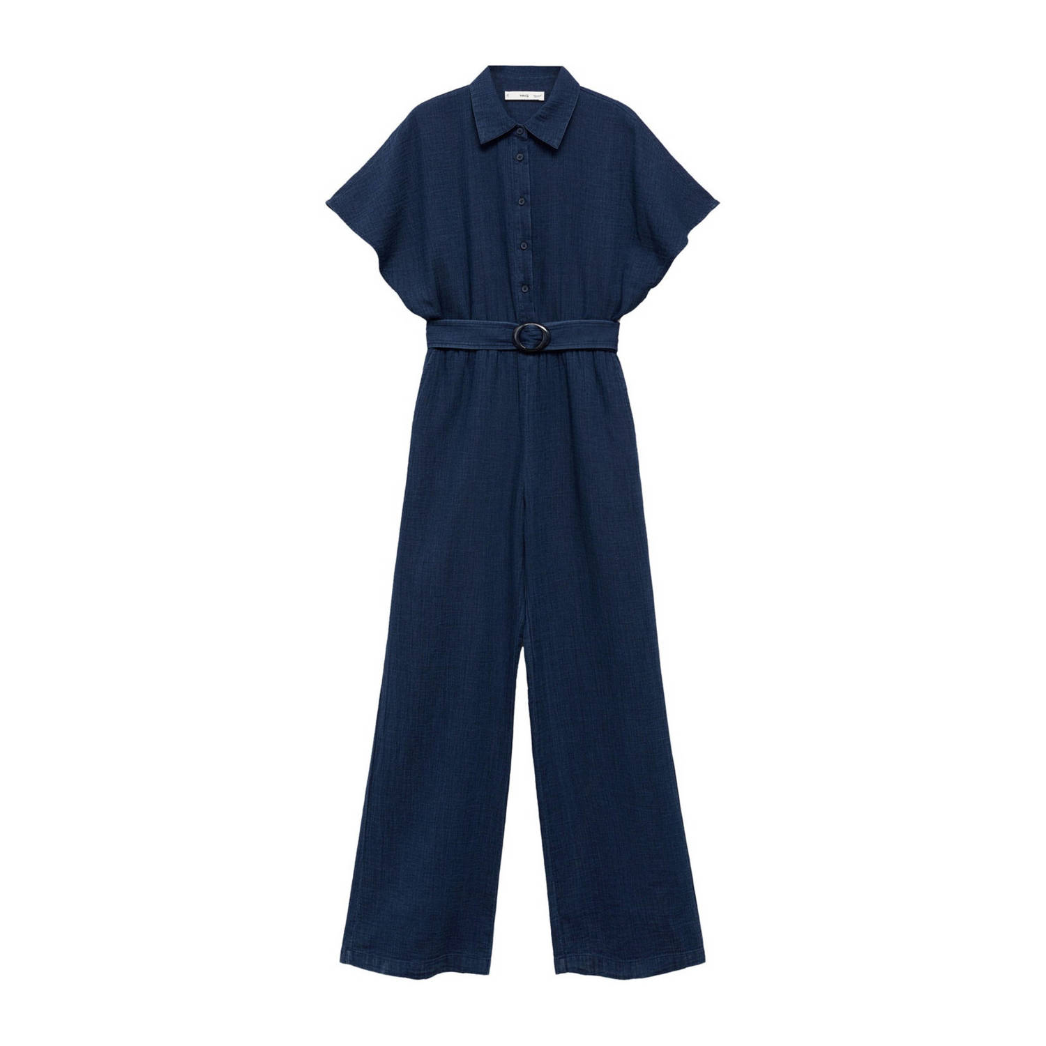 Mango gemêleerde jumpsuit dark blue denim