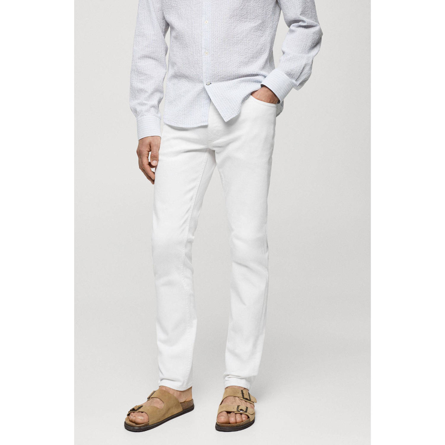 Mango Man slim fit jeans wit