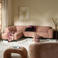 NOUS Living hoekbank Brent hoek links - roze