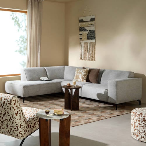 NOUS Living hoekbank links Brent - Lichtgrijs